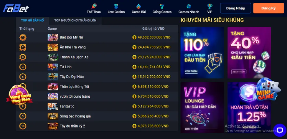 Trò chơi tại sumclup login