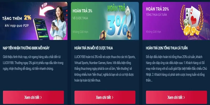 Ưu đãi đặc biệt cho từng trò chơi tại sumclup login